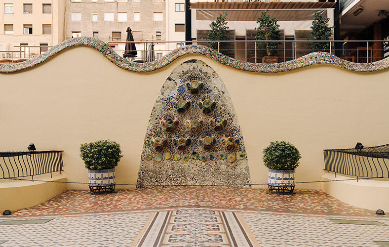 Entrance columns of Casa Batlló