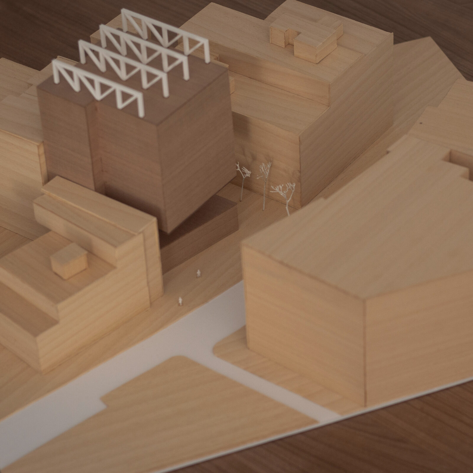 La Casa Almacenaje, physical model, structural detail