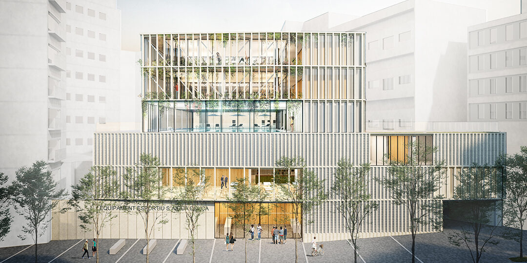 S'Aigua Dolça Sports Equipment, exterior render